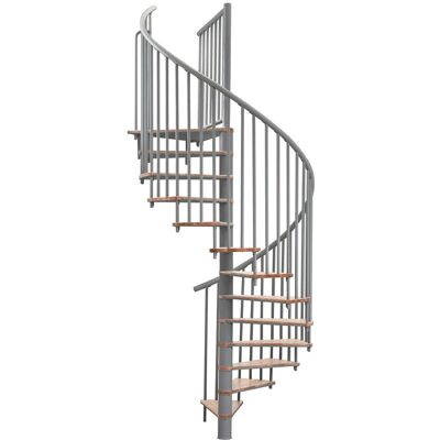Minka Spindeltreppe Switch Ø 120 cm Grau-Buche Hell Raumhöhe bis 295 cm Minka Spindeltreppe Switch Ø 120 cm Grau-Buche Hell Raumhöhe bis 295 cm