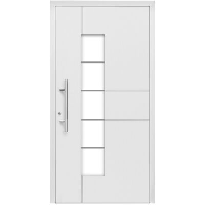 Splendoor Moderno Aluminium-Haustür Moderno M360/B 110 x 210 cm Weiß Anschlag Links Splendoor Moderno Aluminium-Haustür Moderno M360/B 110 x 210 cm Weiß Anschlag Links