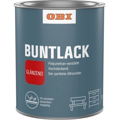 OBI PU Buntlack Feuerrot glänzend 375 ml OBI PU Buntlack Feuerrot glänzend 375 ml