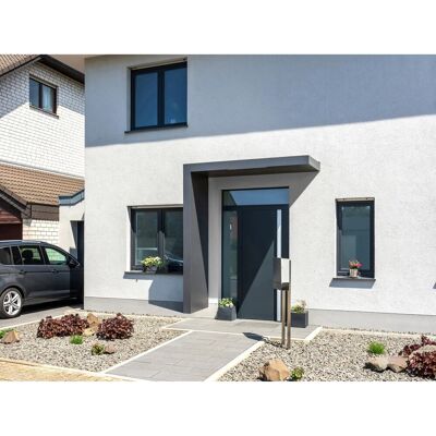 Gutta Rechteckvordach BS PLUS Anthrazit 200 x 90 cm Seite Links Gutta Rechteckvordach BS PLUS Anthrazit 200 x 90 cm Seite Links