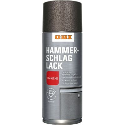 OBI Hammerschlag Lack Spray Anthrazit glänzend 400 ml OBI Hammerschlag Lack Spray Anthrazit glänzend 400 ml