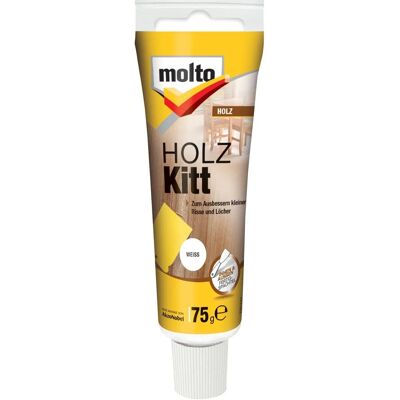 Molto Holz Kitt für Innen und Außen Weiß 75 g Molto Holz Kitt für Innen und Außen Weiß 75 g