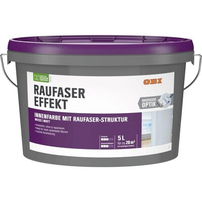 OBI Raufaser-Effekt Weiß matt 5 l OBI Raufaser-Effekt Weiß matt 5 l