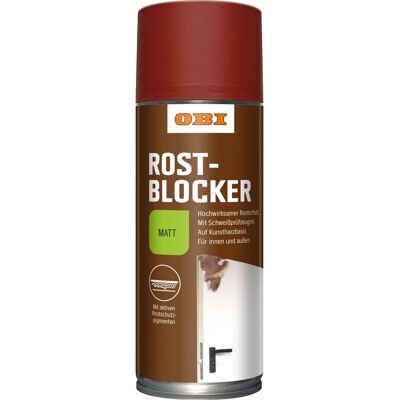 OBI Rostblocker Spray Rotbraun matt 400 ml OBI Rostblocker Spray Rotbraun matt 400 ml