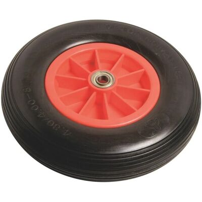 OBI Pannensicheres Rad mit Kunststofffelge Rillenprofil Ø 400 mm 100 kg Rot-Schwarz OBI Pannensicheres Rad mit Kunststofffelge Rillenprofil Ø 400 mm 100 kg Rot-Schwarz