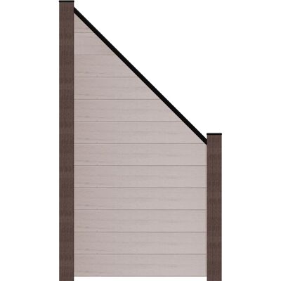 GroJa Steckzaun Solid Abgeschrägt 90 cm x 180/90 cm x 1,9 cm Bi-Color Sand GroJa Steckzaun Solid Abgeschrägt 90 cm x 180/90 cm x 1,9 cm Bi-Color Sand