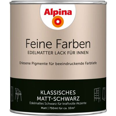 Alpina Markenwelt Lack - Matt Schwarz 0,75 l Alpina Markenwelt Lack - Matt Schwarz 0,75 l