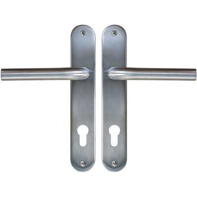Roro Langschild-Drückergarnitur Drücker/Drücker Typ L Edelstahl 92 mm Roro Langschild-Drückergarnitur Drücker/Drücker Typ L Edelstahl 92 mm