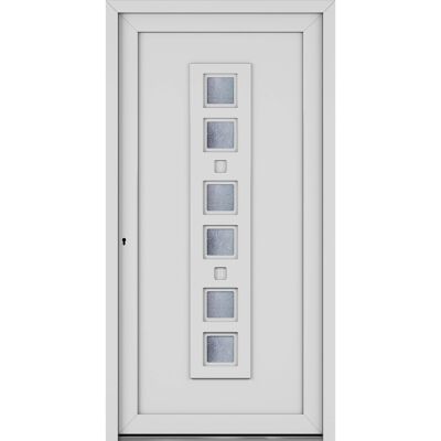 Roro Haustür OKE 1102 Kunststoff Weiß 110 cm x 210 cm DIN L Roro Haustür OKE 1102 Kunststoff Weiß 110 cm x 210 cm DIN L