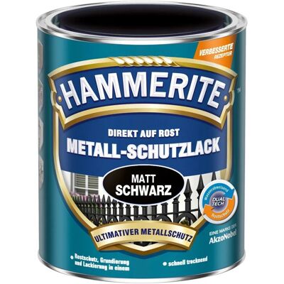 Hammerite Metall-Schutzlack Schwarz matt 250 ml Hammerite Metall-Schutzlack Schwarz matt 250 ml