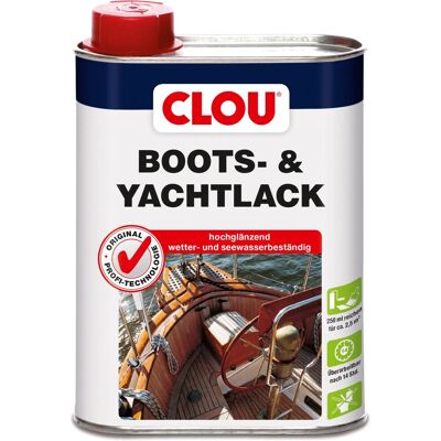 Clou Yachtlack Transparent glänzend 250 ml Clou Yachtlack Transparent glänzend 250 ml