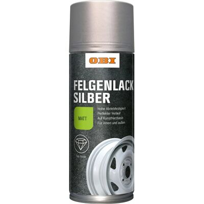 OBI Felgensilber Lack Spray Silber matt 400 ml OBI Felgensilber Lack Spray Silber matt 400 ml