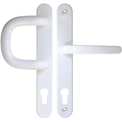 Roro Drücker-Garnitur Typ CX Aluminium Weiß Roro Drücker-Garnitur Typ CX Aluminium Weiß