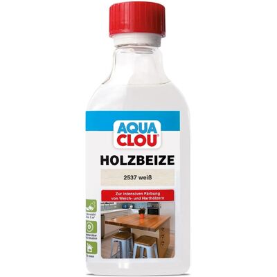 Aqua Clou Holzbeize Weiß 250 ml Aqua Clou Holzbeize Weiß 250 ml