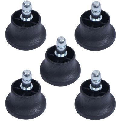 MCW 5er-Set Bodengleiter K72 Fußgleiter 11mm Schwarz MCW 5er-Set Bodengleiter K72 Fußgleiter 11mm Schwarz