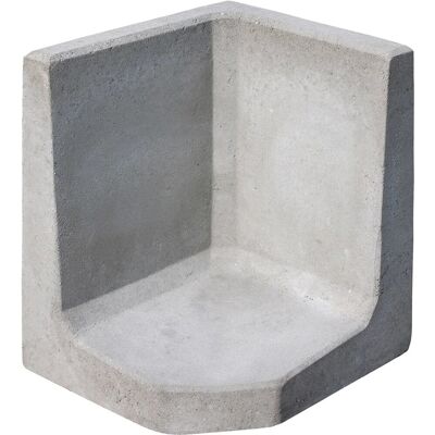 Diephaus L-Stein-Ecke - 7cm - Sichtbeton - 50x50x50cm Diephaus L-Stein-Ecke - 7cm - Sichtbeton - 50x50x50cm