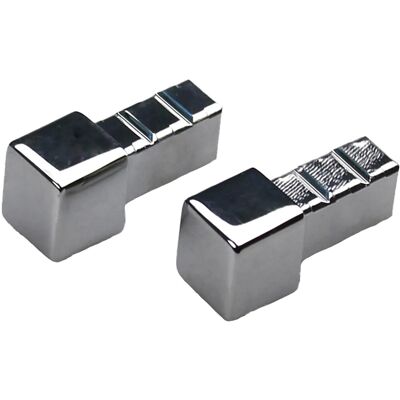 Arcansas Ecke Quadrat-Abschlussprofil Edelstahl poliert 12,5 mm (2 Stk.) Arcansas Ecke Quadrat-Abschlussprofil Edelstahl poliert 12,5 mm (2 Stk.)