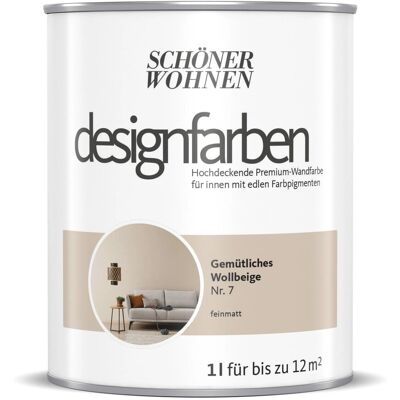 Schöner Wohnen Designfarben Gemütliches Wollbeige 1 l Schöner Wohnen Designfarben Gemütliches Wollbeige 1 l