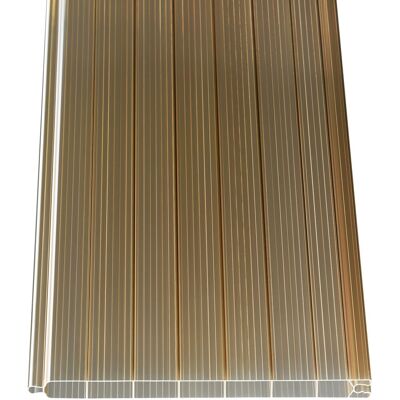 Gutta PVC Hohlkammerpaneele 1,6 cm Bronze 200 cm x 20 cm Gutta PVC Hohlkammerpaneele 1,6 cm Bronze 200 cm x 20 cm