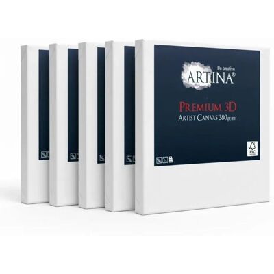 Artina Premium 3D Keilrahmen 40x40cm FSC 5tlg Artina Premium 3D Keilrahmen 40x40cm FSC 5tlg