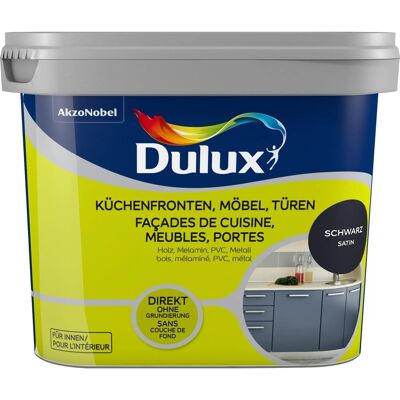 Dulux Fresh Up Lack für Küchen, Möbel und Türen Satin Schwarz 750 ml Dulux Fresh Up Lack für Küchen, Möbel und Türen Satin Schwarz 750 ml