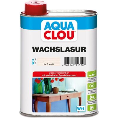 Aqua Clou Wachslasur Weiß 250 ml Aqua Clou Wachslasur Weiß 250 ml