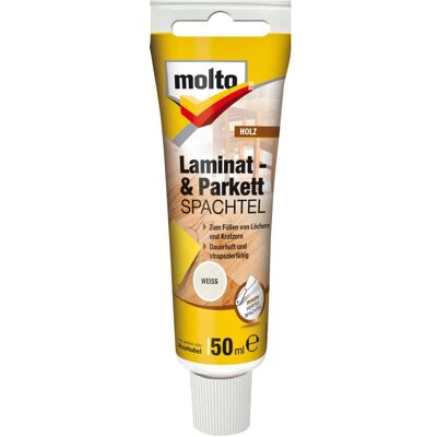 Molto Laminat- & Parkettspachtel Weiß 50 ml Molto Laminat- & Parkettspachtel Weiß 50 ml