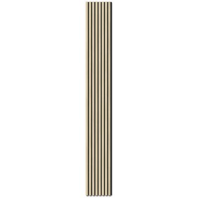 Aculine Denpanels Akustikpaneel Acu-Line Eiche Hell auf Melamin Filz 240 cm Aculine Denpanels Akustikpaneel Acu-Line Eiche Hell auf Melamin Filz 240 cm