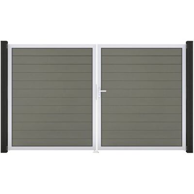GroJa Solid Steckzaun Tor DIN Rechts EV1 Grau GroJa Solid Steckzaun Tor DIN Rechts EV1 Grau
