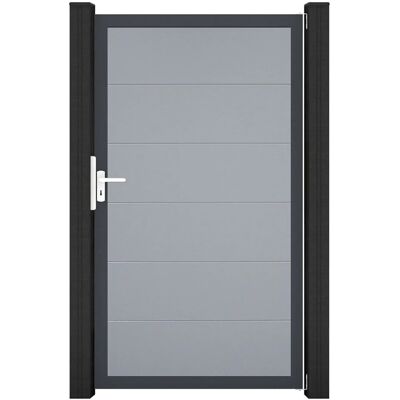GroJa Steckzaun Tor BasicLine Universal-DIN DB Silbergrau GroJa Steckzaun Tor BasicLine Universal-DIN DB Silbergrau