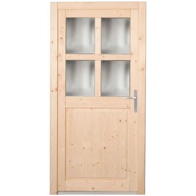 Panto Holz-Nebeneingangstür NET 502 Natur 98 cm x 198 cm DIN R Panto Holz-Nebeneingangstür NET 502 Natur 98 cm x 198 cm DIN R