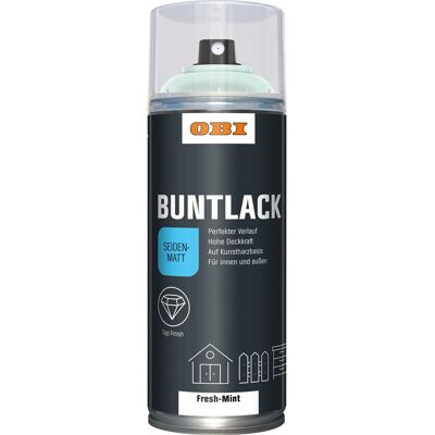 OBI Buntlack Spray LH Fresh-Mint seidenmatt 400 ml OBI Buntlack Spray LH Fresh-Mint seidenmatt 400 ml