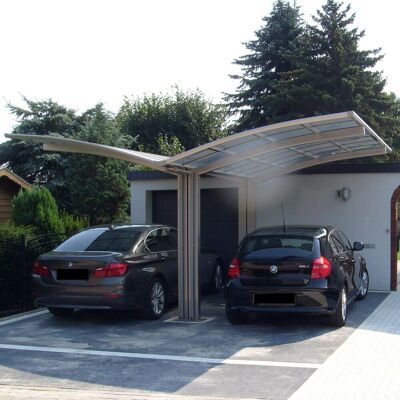Ximax Carport Portoforte-60 Y-Ausführung Edelstahl-Look Ximax Carport Portoforte-60 Y-Ausführung Edelstahl-Look