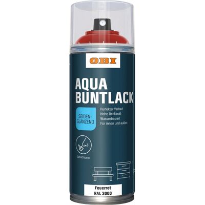 OBI Buntlack Spray RAL 3000 Feuerrot seidenglänzend wv 400 ml OBI Buntlack Spray RAL 3000 Feuerrot seidenglänzend wv 400 ml