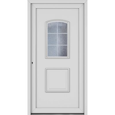 Roro Haustür OKE 1101 Kunststoff Weiß 110 cm x 210 cm DIN L Roro Haustür OKE 1101 Kunststoff Weiß 110 cm x 210 cm DIN L