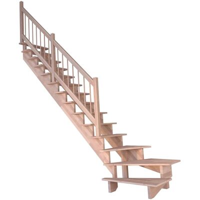 StarWood Treppen Treppe Lindos Buche Gewendelt Links 80 cm Holz-Design-Geländer FSC® StarWood Treppen Treppe Lindos Buche Gewendelt Links 80 cm Holz-Design-Geländer FSC®