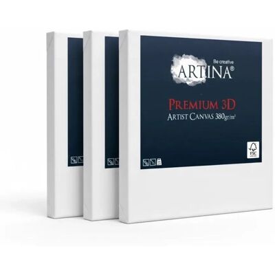 Artina Premium 3D Keilrahmen 40x40cm FSC 3tlg Artina Premium 3D Keilrahmen 40x40cm FSC 3tlg