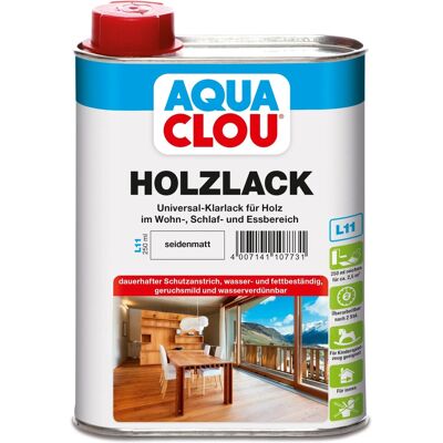 Aqua Clou Holzlack Transparent Seidenmatt 250 ml Aqua Clou Holzlack Transparent Seidenmatt 250 ml