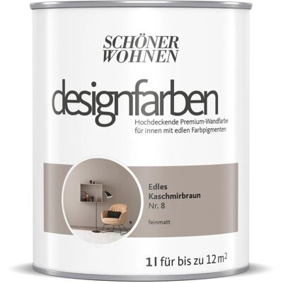Schöner Wohnen Designfarben Edles Kaschmirbraun 1 l Schöner Wohnen Designfarben Edles Kaschmirbraun 1 l