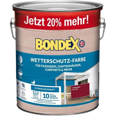 BONDEX Wetterschutz-Farbe - Hochdeckend - UV-beständig - Verschiedene Größen BONDEX Wetterschutz-Farbe - Hochdeckend - UV-beständig - Verschiedene Größen