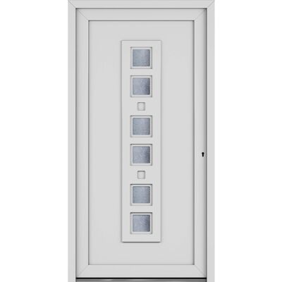 Roro Haustür OKE 1102 Kunststoff Weiß 100 cm x 200 cm DIN R Roro Haustür OKE 1102 Kunststoff Weiß 100 cm x 200 cm DIN R