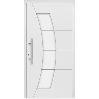 Splendoor Moderno Aluminium-Haustür Moderno M340/B 110 x 210 cm Weiß Anschlag Links Splendoor Moderno Aluminium-Haustür Moderno M340/B 110 x 210 cm Weiß Anschlag Links