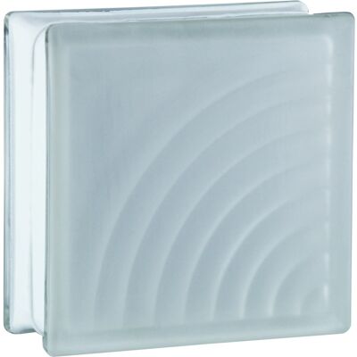 Fuchs Design BM Glasstein Midarc Super White 2-Seitig Satiniert 19 cm x 19 cm x 8 cm Fuchs Design BM Glasstein Midarc Super White 2-Seitig Satiniert 19 cm x 19 cm x 8 cm