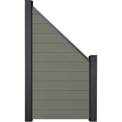 GroJa Solid Steckzaun Schräg 90 cm x 180/90 cm Bi-Color Grün GroJa Solid Steckzaun Schräg 90 cm x 180/90 cm Bi-Color Grün