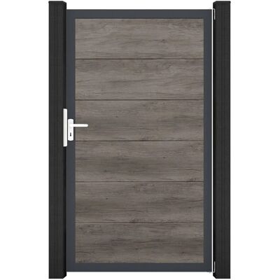 GroJa Steckzaun Tor BasicLine Universal-DIN DB Monument Oak GroJa Steckzaun Tor BasicLine Universal-DIN DB Monument Oak