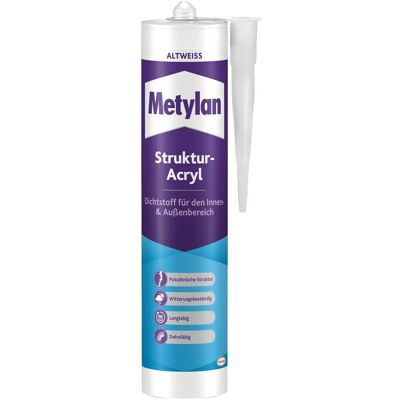 Metylan Strukturacryl 300 ml Kartusche Weiß Metylan Strukturacryl 300 ml Kartusche Weiß