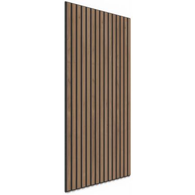 Denpanels Akustikpaneel Wandverkleidung Walnuss MDF Schwarz Akustikfilz Schwarz 119,8 cm Denpanels Akustikpaneel Wandverkleidung Walnuss MDF Schwarz Akustikfilz Schwarz 119,8 cm