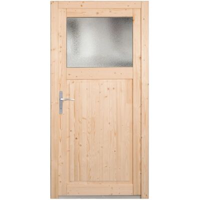 Panto Holz-Nebeneingangstür NET 504 Natur 98 cm x 198 cm DIN L Panto Holz-Nebeneingangstür NET 504 Natur 98 cm x 198 cm DIN L