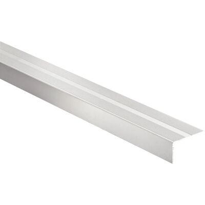 Arcansas Treppenwinkel Alu eloxiert Silber matt 26 mm x 0,9 m klebend Arcansas Treppenwinkel Alu eloxiert Silber matt 26 mm x 0,9 m klebend