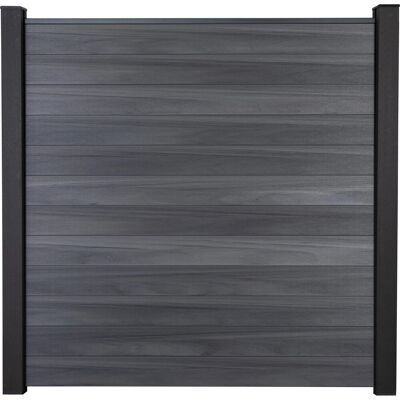 GroJa Steckzaun Solid Quadratisch 180 x 180 x 1,9 cm Steingrau GroJa Steckzaun Solid Quadratisch 180 x 180 x 1,9 cm Steingrau